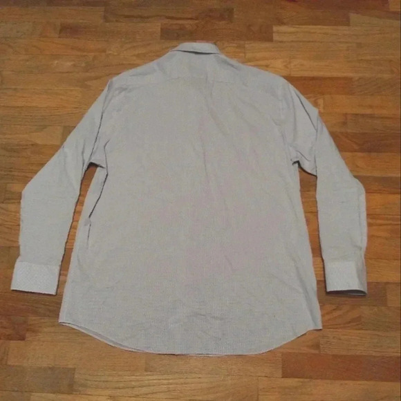 Psycho Bunny Button Up Shirt 17 1/2 34-35 Modern Fit Stretch Blue Dots - Picture 10 of 11